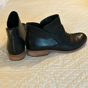 Kork Ease Ryder black leather booties